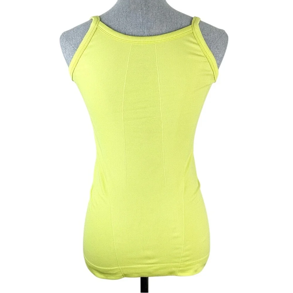 Oiselle Neon Yellow Women's Tank Top - Picture 3 of 5
